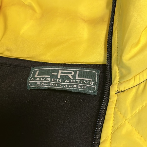 Ralph Lauren Bright yellow and black Fleece excellent condition size M - Picture 3 of 5